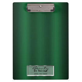 Green Gloss Shine Elegante Glam Personalisiert Klemmbrett