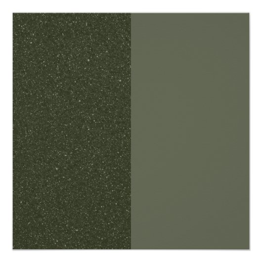 Green Glossy Poster mit zwei Tonen Moos - Anpassba (Vorderseite)