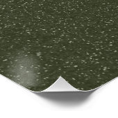Green Glossy Poster mit zwei Tonen Moos - Anpassba (Ecke)