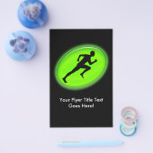 Green Glow Fitness Logo Flyer (Einzeln)