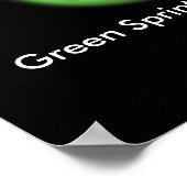 Green Glow Fitness Logo Poster (Ecke)