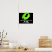 Green Glow Fitness Logo Poster (Küche)