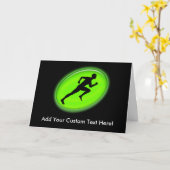 Green Glow Fitness und Personal Training Logo Karte (Gelbe Blume)
