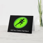 Green Glow Fitness und Personal Training Logo Karte (Vorderseite)