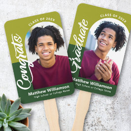 Green Glückwunschs Grad 2 Foto Arch Fettformatieru Fächer