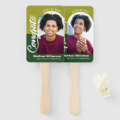 Green Glückwunschs Grad 2 Foto Arch Fettformatieru Fächer (Vorne und Hinten)