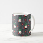 Green Gnome Christmas Tree Ornaments Muster Kaffeetasse (VorderseiteRechts)