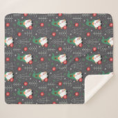 Green Gnome Christmas Tree Ornaments Muster Sherpadecke (Vorderseite (Horizontal))