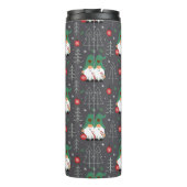 Green Gnome Christmas Tree Ornaments Muster Thermosbecher (Rückseite)