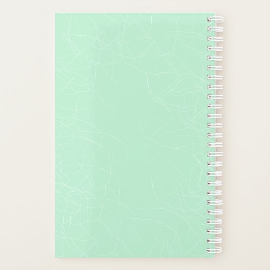 Green Gnome Spiral Bound Planner Notebook Planer (Rückseite)