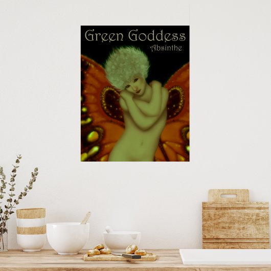 Green Goddess Absinthe Poster (Küche)