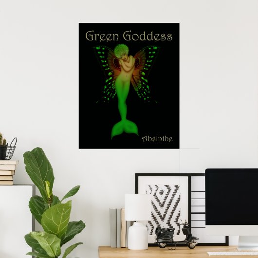 Green Goddess Absinthe Poster (Heimbüro)