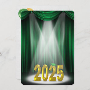 Green & Gold 2025 Abschluss in Spotlight Einladung