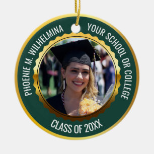 Green Gold 2 Foto Abschluss Class 2023 Keramik Ornament