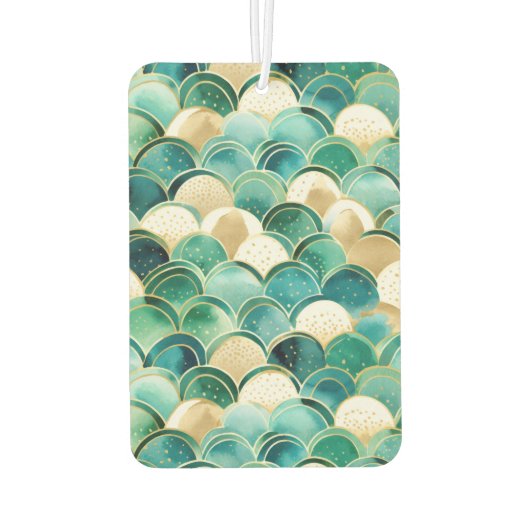 Green Gold Abstrakt Autolufterfrischer (Rückseite)