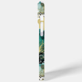 Green Gold Abstrakt Case-Mate iPhone Hülle (Rückseite / Links)