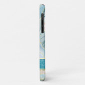 Green Gold Agate Glitzer Name Elegant Case-Mate iPhone Hülle (Hinten/Links)