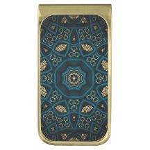 Green Gold Boho Rosette Mandala