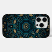 Green Gold Boho Rosette Mandala Case-Mate iPhone Hülle (Rückseite (Horizontal))
