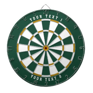Green & Gold Breitflächiger Schriftart Dart Boar Dartscheibe
