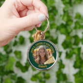 Green Gold Cheerleader Photo High School Schlüsselanhänger (Hand)