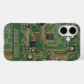 Green Gold Circuit Board Personalisiert Case-Mate iPhone Hülle (Rückseite (Horizontal))