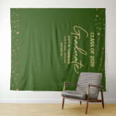 Green gold Class 2020 Abschluss Wandteppich (Beispiel (Horizontal))