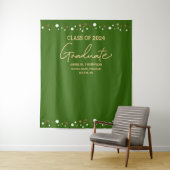 Green Gold Class 2024 Abschluss Wandteppich (Beispiel)