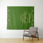 Green Gold Class 2024 Abschluss Wandteppich (Beispiel (Horizontal))