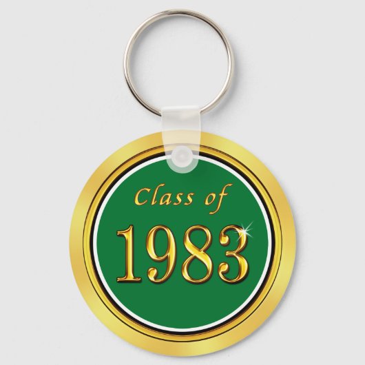 Green Gold Class of 1983 Class Wiedersehen Schlüss Schlüsselanhänger (Rückseite)