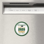 Green Gold Class of 2026 Graduation Keepsake Magnet (In Situ (Geschirrspüler))