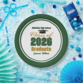 Green Gold Class of 2026 Graduation Party Pappteller (Party)