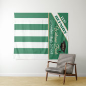Green & Gold Class Reunion Photo Backdrop Wandteppich (Beispiel (Horizontal))