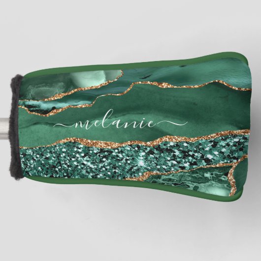 Green Gold Custom Ihr Name Golf Head Cover Headcover (Vorderseite)