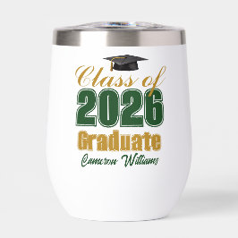 Green Gold Customized Class of 2026 Graduation