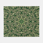 Green Gold Decorative Fleece Blanket (Vorderseite (Horizontal))