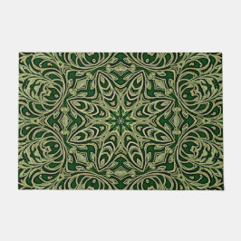 Green Gold Decorative Holiday Doormat Fußmatte