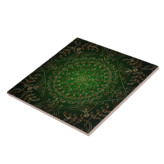 Green Gold Decorative Keramik Tile Fliese (Seite)