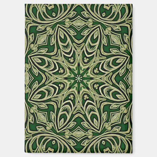 Green Gold Decorative Magnet (Vorderseite)
