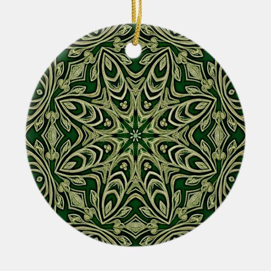 Green Gold Decorative Ornament (Vorne)