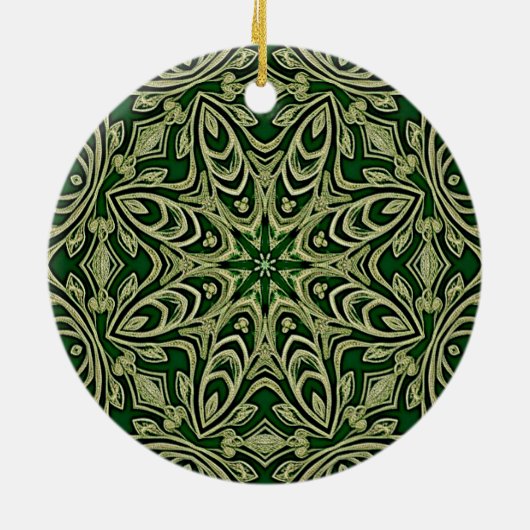 Green Gold Decorative Ornament (Hinten)