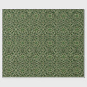 Green Gold Decorpping Paper Geschenkpapier (Flach)