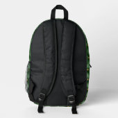 Green Gold Diamonds TufUT Backpack Bedruckter Rucksack (Rückseite)