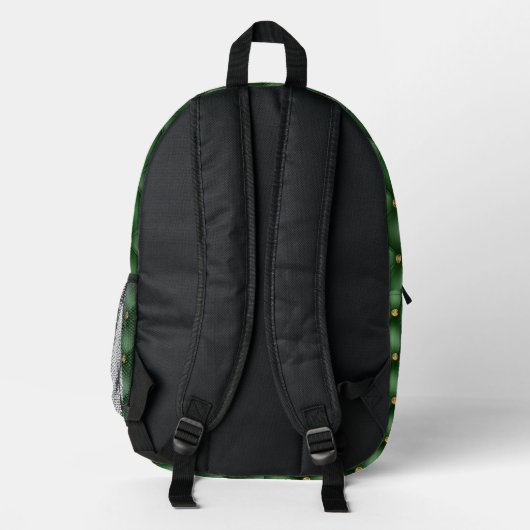 Green Gold Diamonds TufUT Backpack Bedruckter Rucksack (Rückseite)