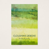 Green Gold Earring Necklace Juwelier Display Card (Rückseite)