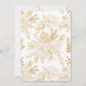 Green Gold Elegantes Foto Weihnachten (Rückseite)