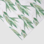 Green Gold Eucalyptus Glitz Wedding Seidenpapier (Detail)