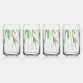 Green Gold Eucalyptus Glitzy Glitzer Wedding Dosenglas (Rechts)