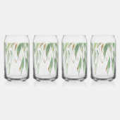 Green Gold Eucalyptus Glitzy Glitzer Wedding Dosenglas (Links)