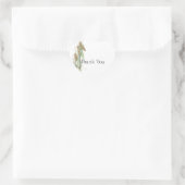 Green Gold Eucalyptus Glitzy Wedding Herz-Aufkleber (Tasche)
